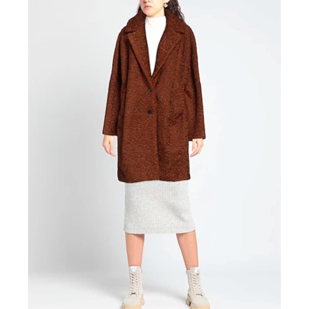 VTG_Les Copains_Black fuzzy/Teddy jacket_42/II_Made in Italy